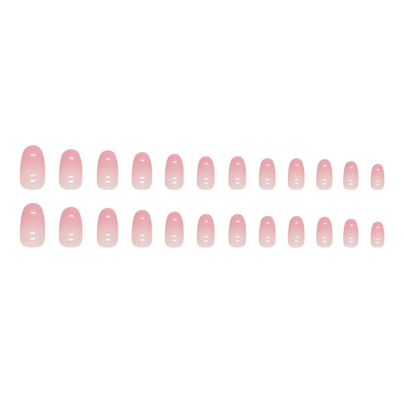 Finished Pure Desire Gradient Oval Fake Nails