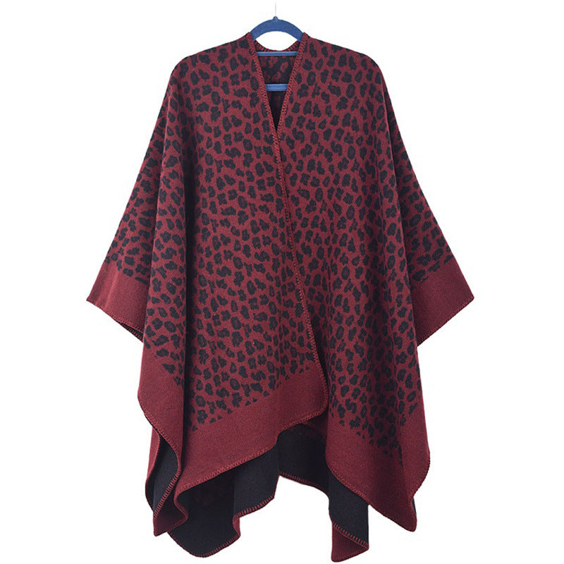Euro-American Geometry Pattern Dual-Use Shawl Blanket