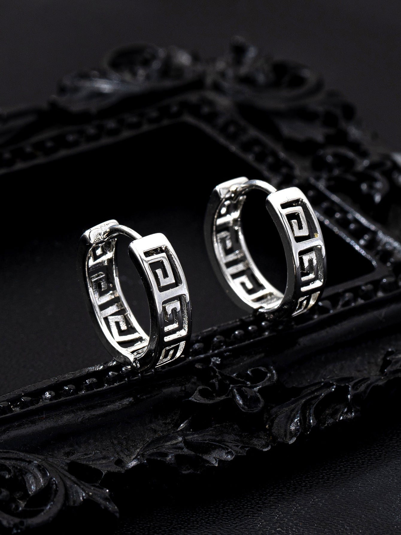 Retro Tibetan Silver Ethnic Drop Earrings