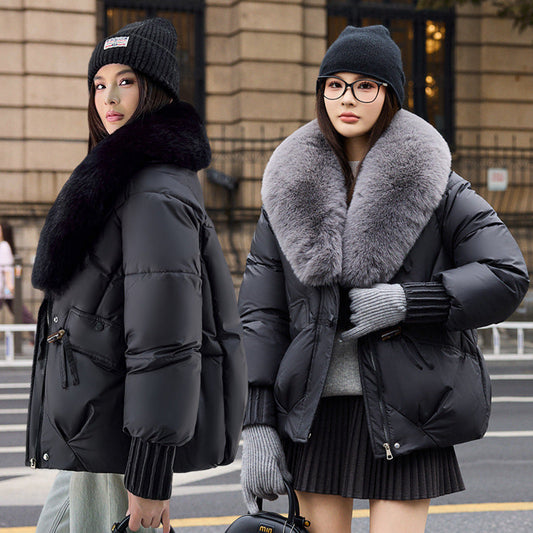 Straight Fit Thickened Cotton Winter Coat