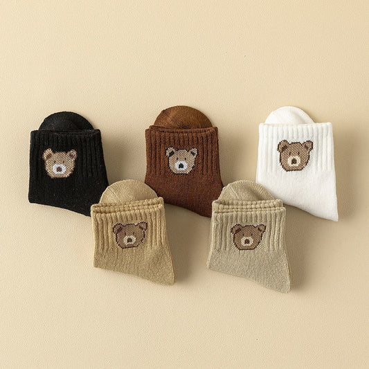Fashion Waist-High Elastic Embroidered Socks
