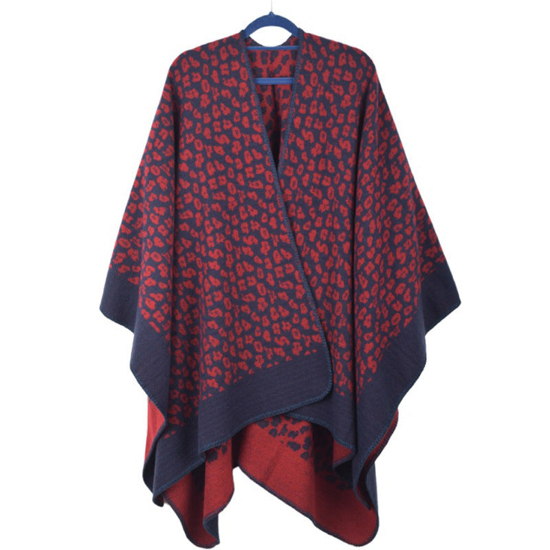 Euro-American Geometry Pattern Dual-Use Shawl Blanket