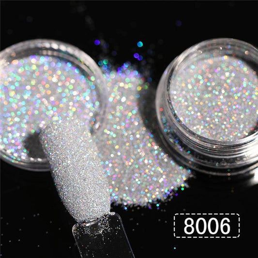 Iridescent Holographic Glitter for Nails