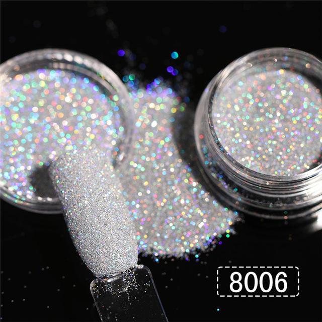 Iridescent Holographic Glitter for Nails