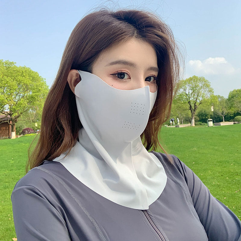 Ice Silk UV Protection Sunscreen Face Mask