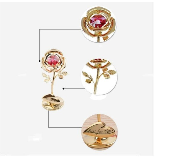 Luxury Diamond Rose Home Decor & Gift