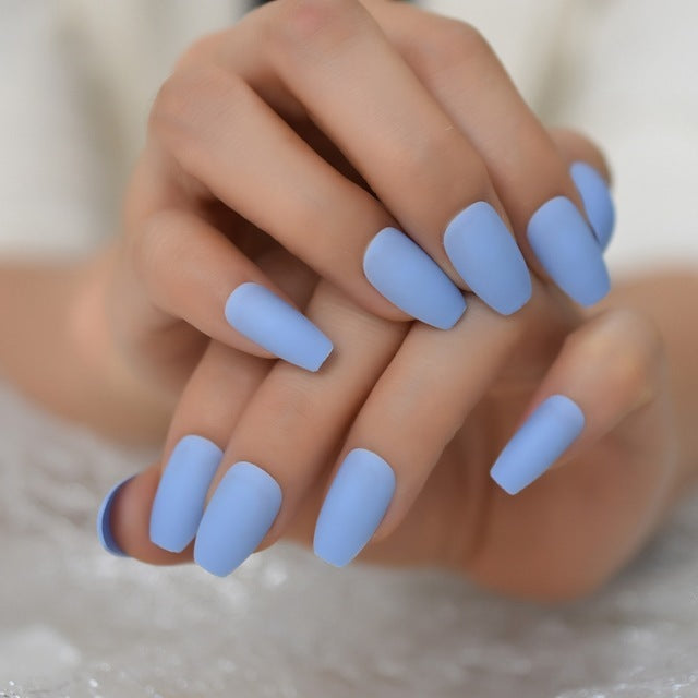 Elegant Nude Extra Long Wearable Fake Nails