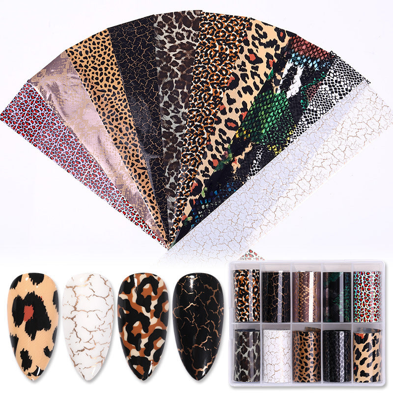 Trendy Star Snake Nail Art Stickers