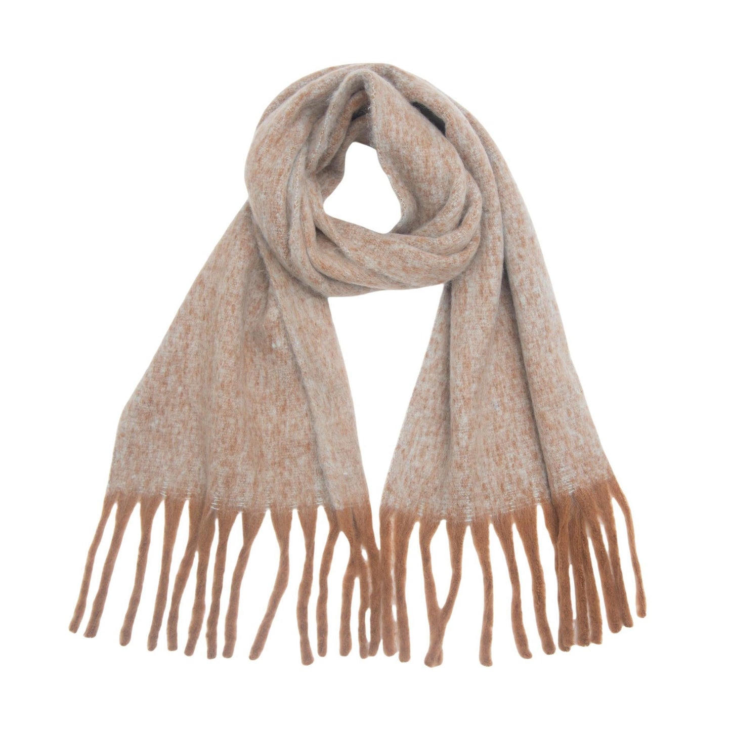 Women's Clip Flower Circle Yarn Tassel Wrap