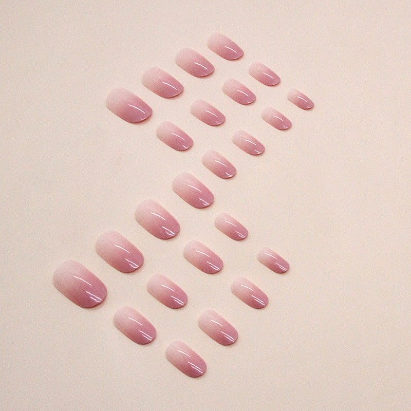 Finished Pure Desire Gradient Oval Fake Nails