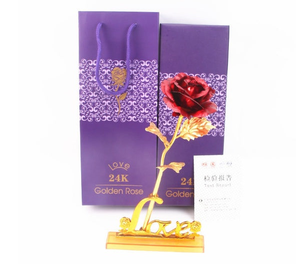 Foil Rose Valentine's Day Gift for Her