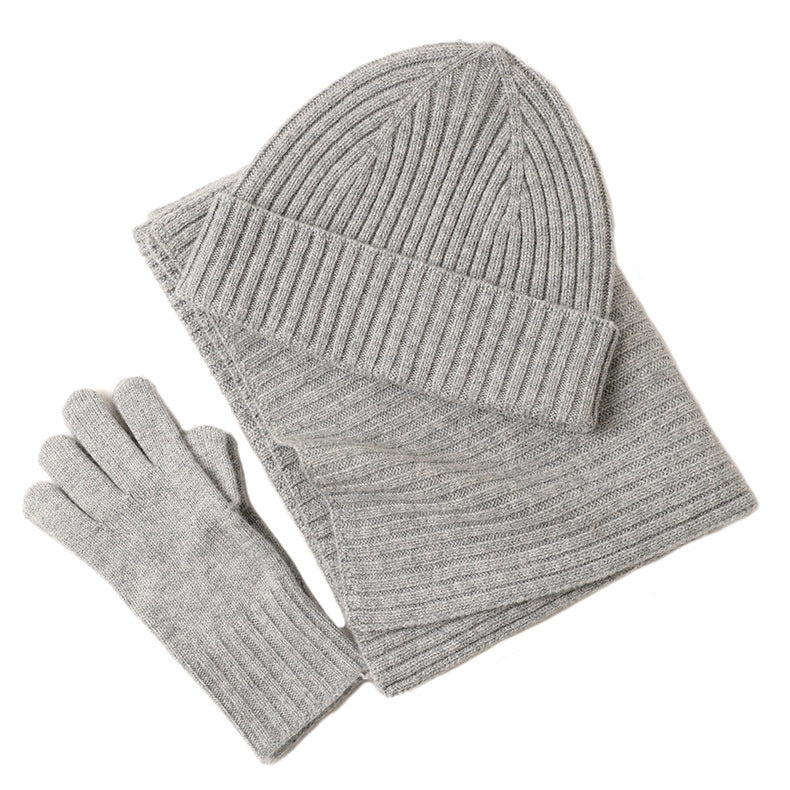 Fashion Women's Three-Piece Winter Accessory Set