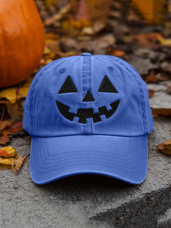Spooky Fun Pumpkin Pattern Halloween Beanie Hat