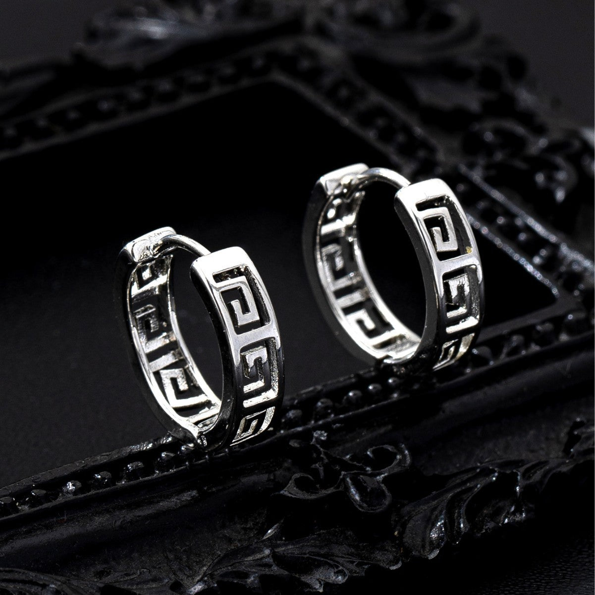 Retro Tibetan Silver Ethnic Drop Earrings