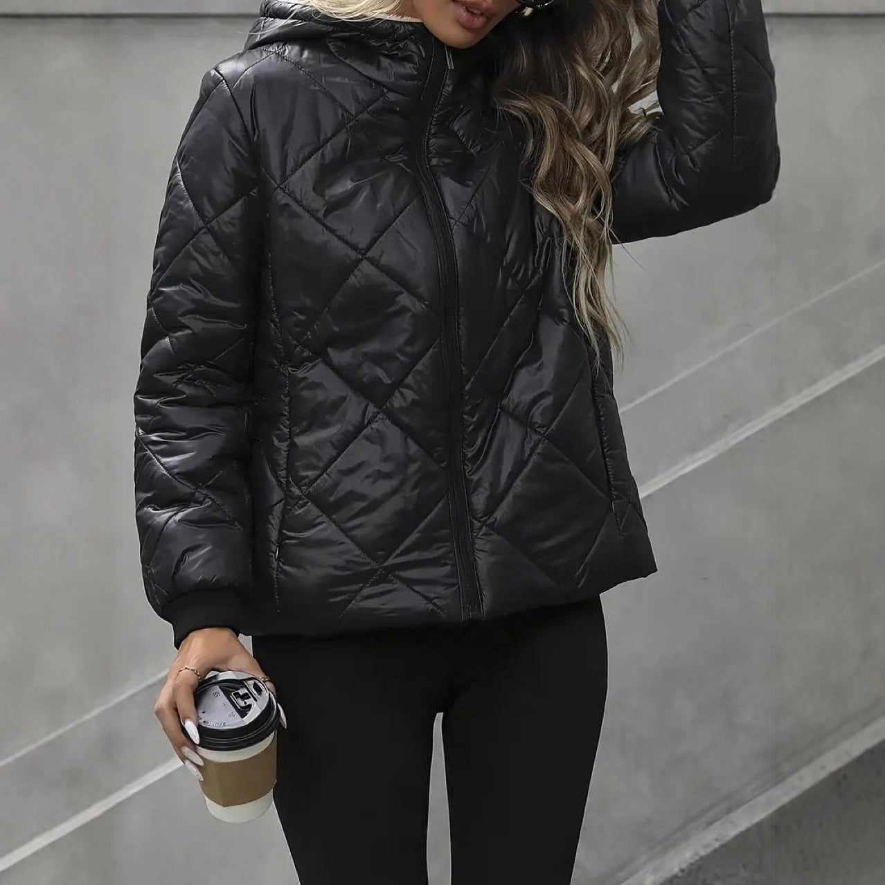 European & American Diamond Padded Coat