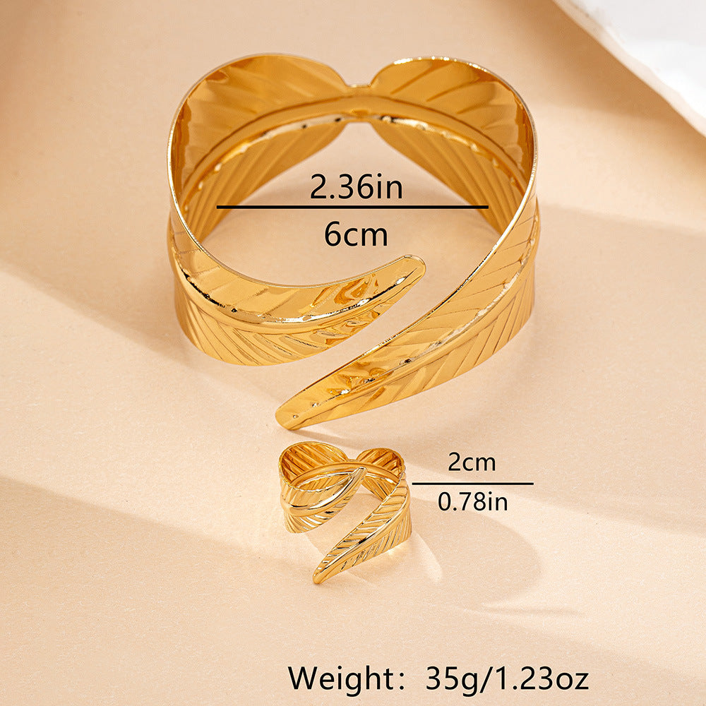 Minimalist Geometric Open Alloy Bracelet