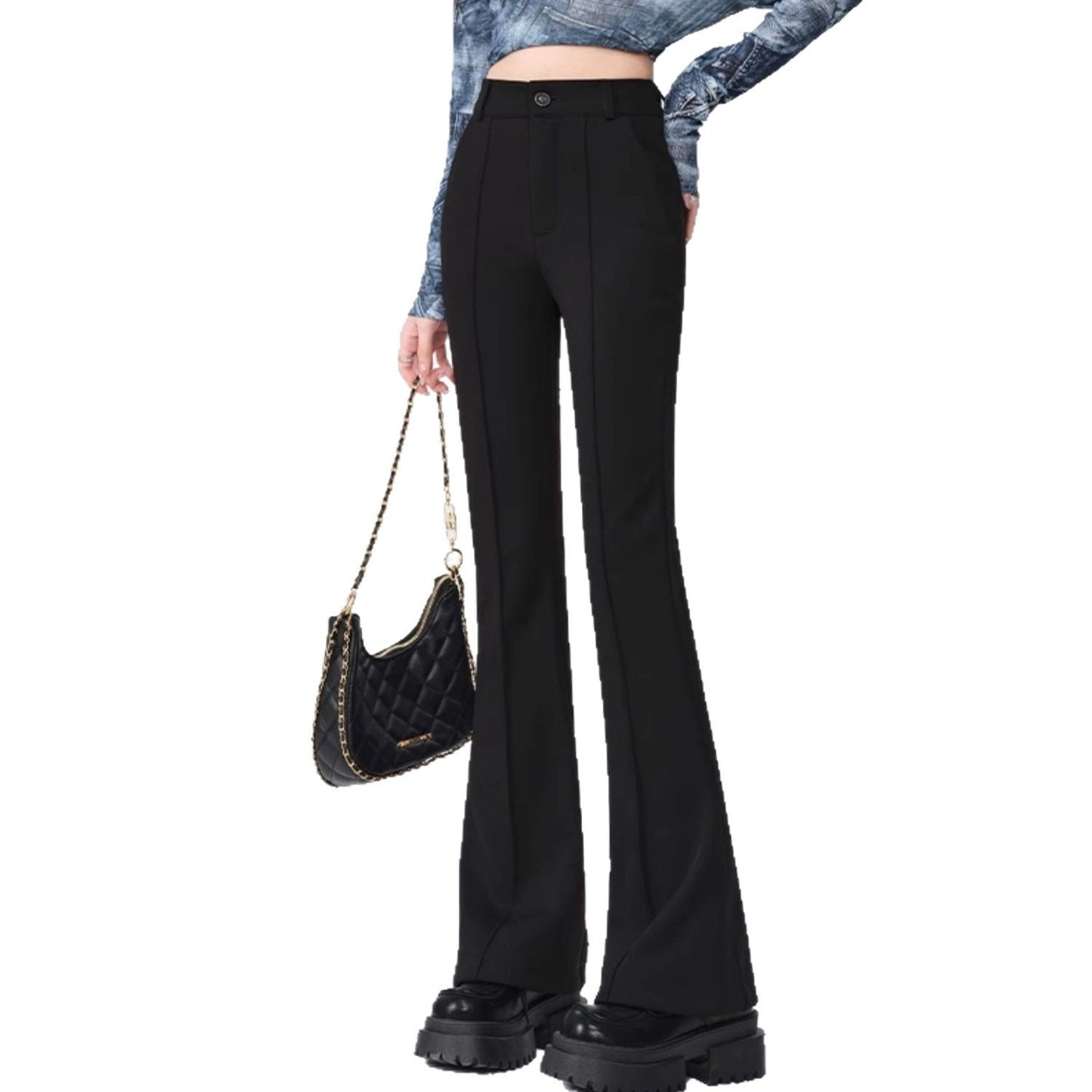 Straight Slimming High-Grade Flared Yoga Pants