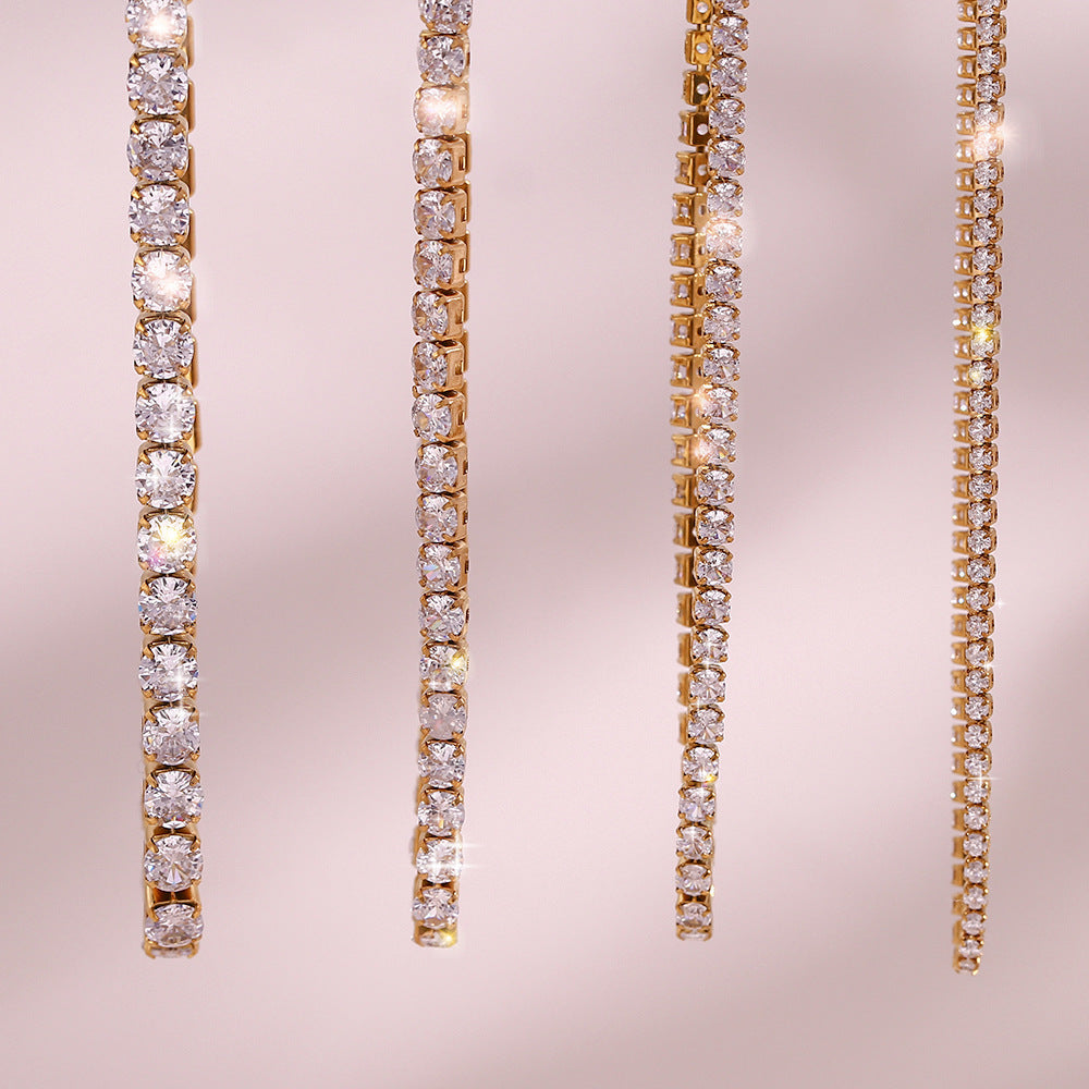 Fashion Simple Stainless Steel Necklace & Bracelet
