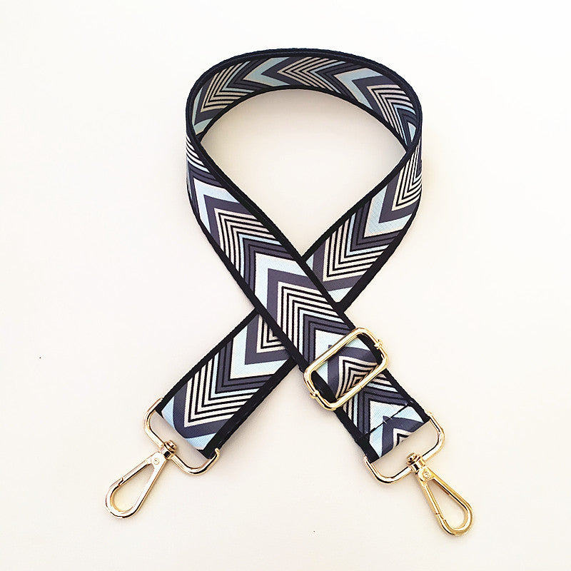 Colorful Wide Shoulder Strap & Purse Chain Accessory