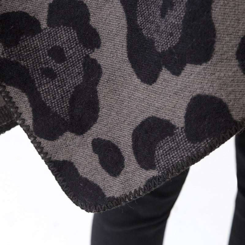 Euro-American Geometry Pattern Dual-Use Shawl Blanket
