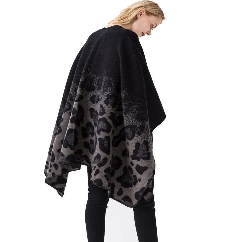 Euro-American Geometry Pattern Dual-Use Shawl Blanket