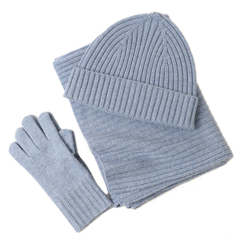 Fashion Women's Three-Piece Winter Accessory Set