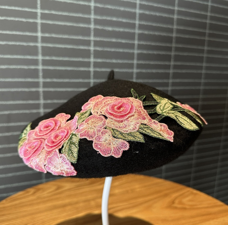 Fashionable Woolen Artistic Painter's Beret Hat