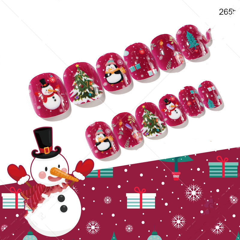 Cute Christmas Fake Nails
