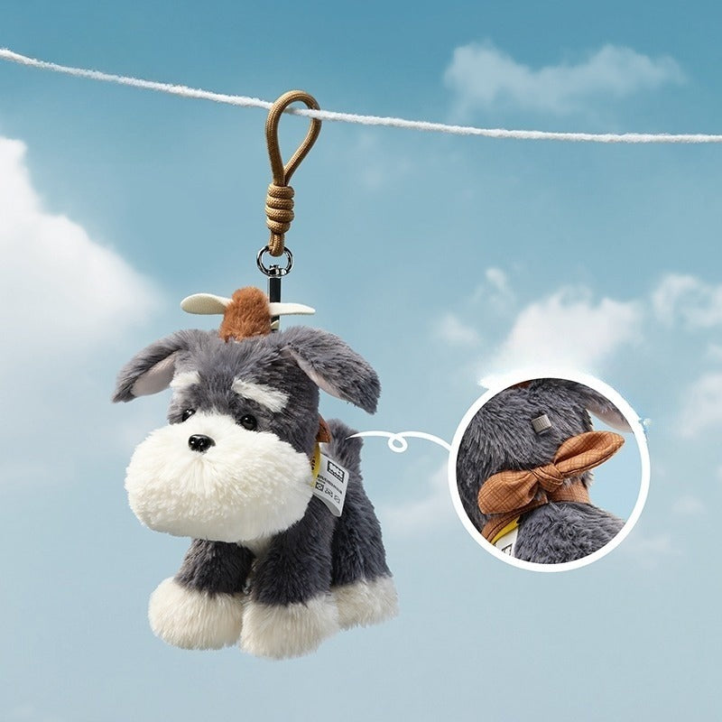 Cute West Highland White Terrier Plush Keychain Doll