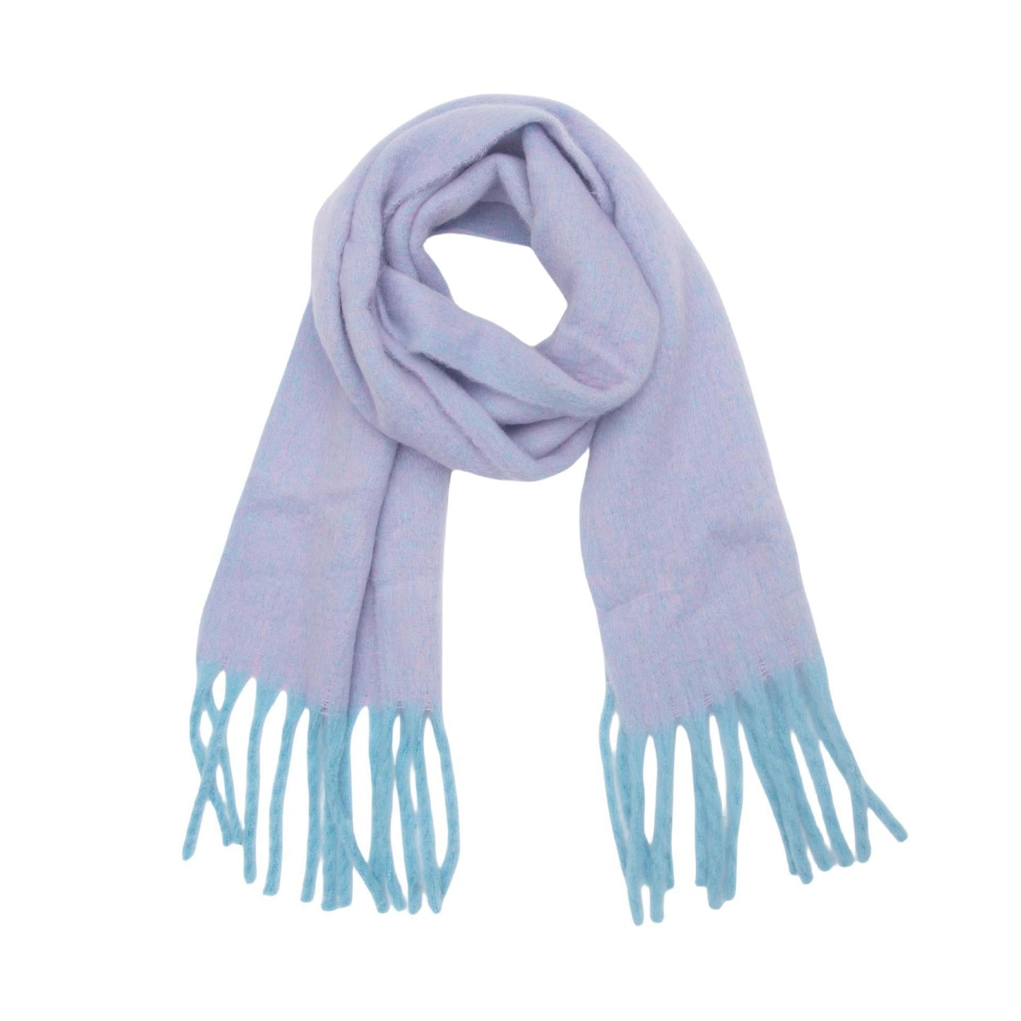 Women's Clip Flower Circle Yarn Tassel Wrap