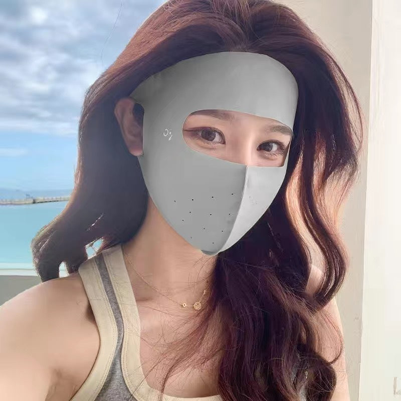 Ice Silk UV Protection Sunscreen Face Mask
