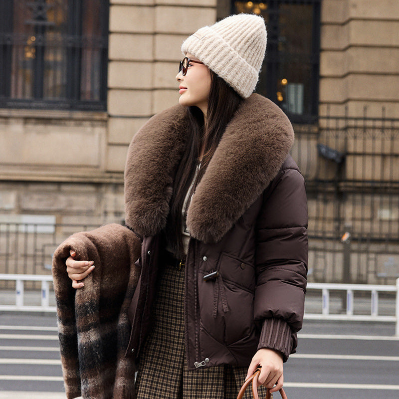 Straight Fit Thickened Cotton Winter Coat