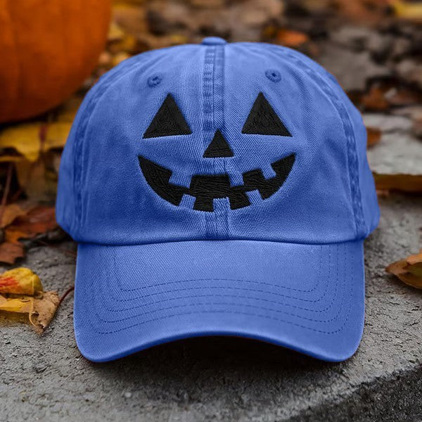 Spooky Fun Pumpkin Pattern Halloween Beanie Hat