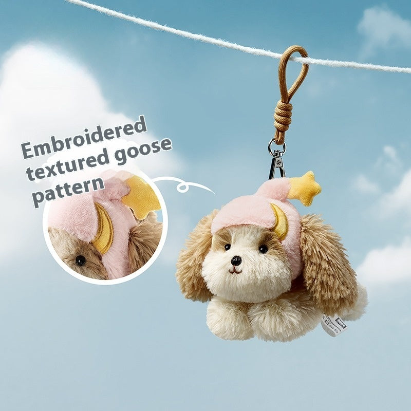 Cute West Highland White Terrier Plush Keychain Doll