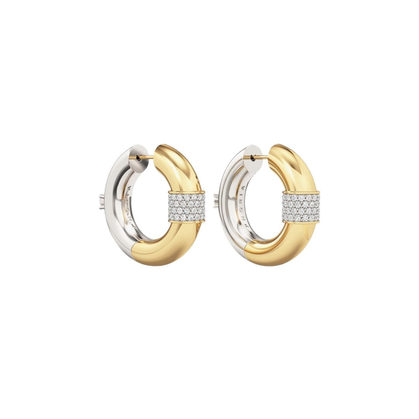 Retro Golden Zircon Dangle Earrings
