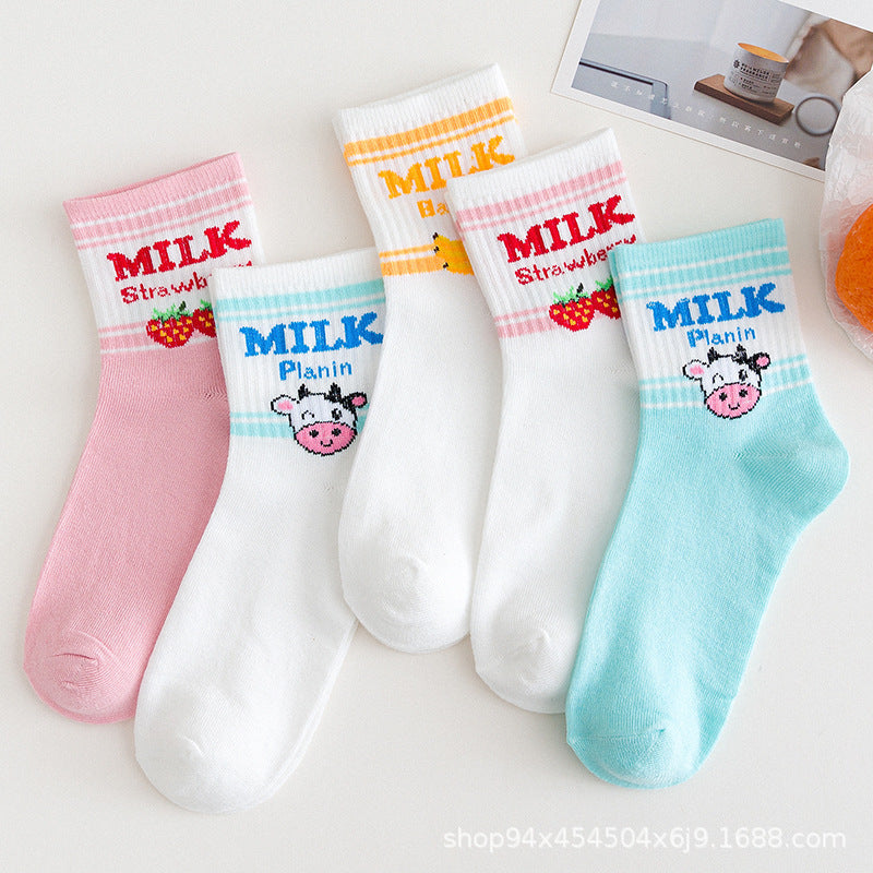 Cute Fruit Pattern Over-the-Knee Socks for Women