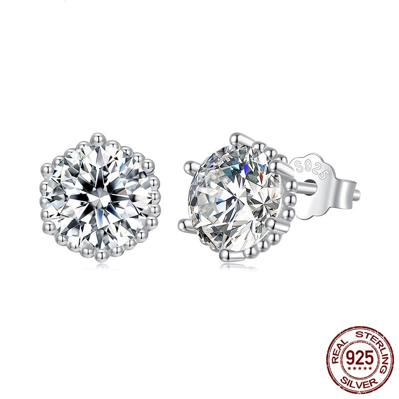 Elegant Sterling Silver Dainty Ear Studs