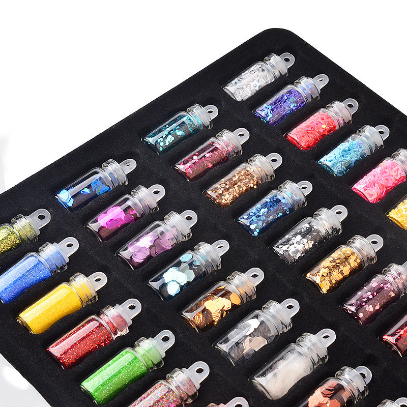 Nail Art Micro Glitter in Glass Jar