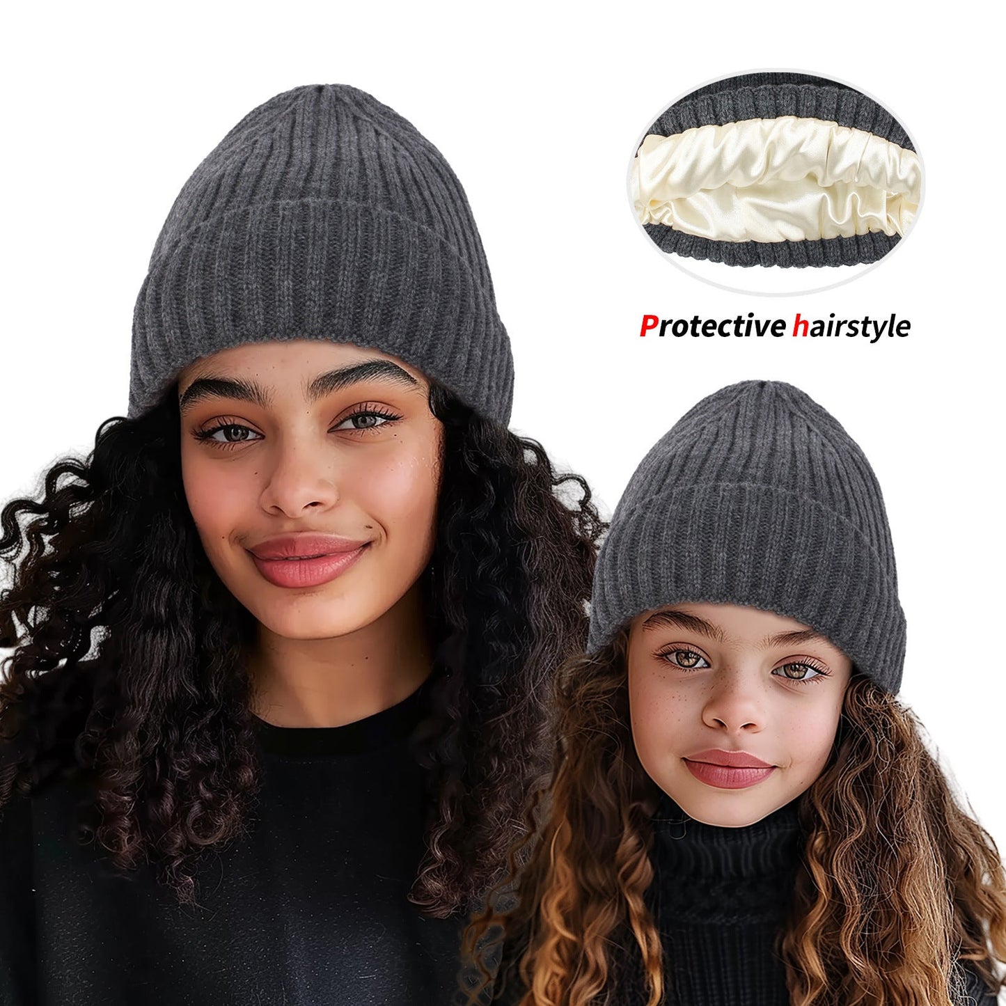 Soft Wool Beanie with Satin Lining