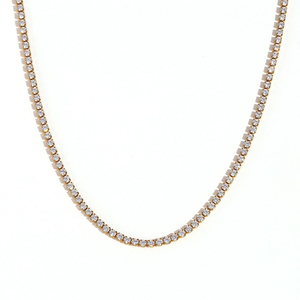 Fashion Simple Stainless Steel Necklace & Bracelet