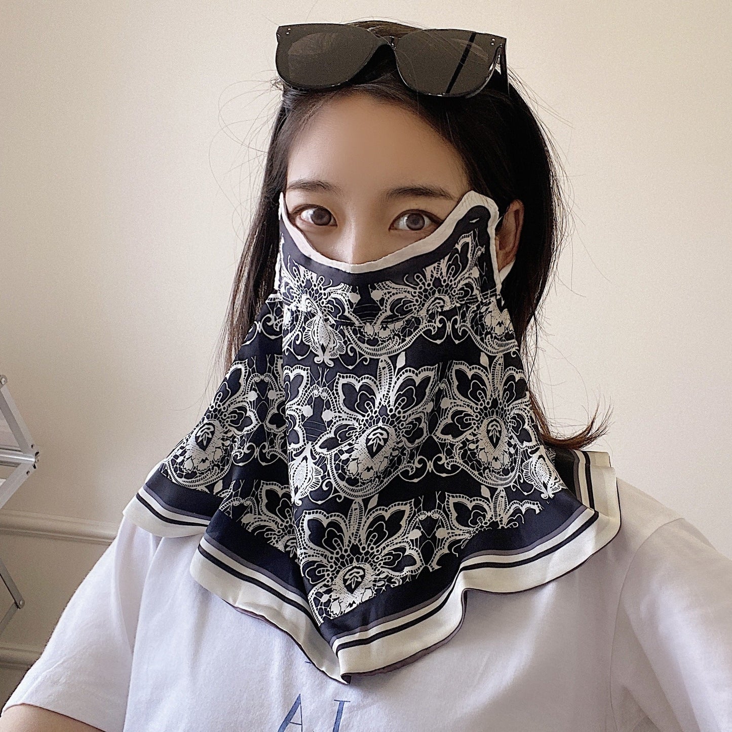Women's Printed Breathable Summer Sunscreen Face Mask