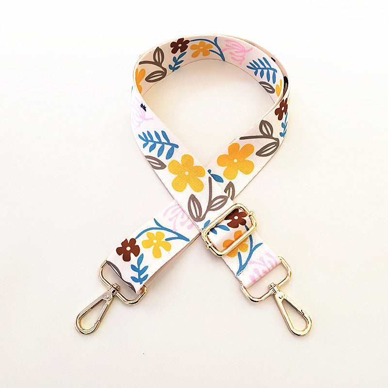 Colorful Wide Shoulder Strap & Purse Chain Accessory