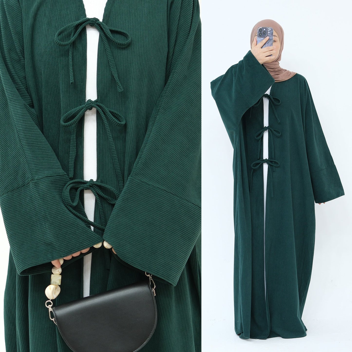Women's Casual Lace-Up Cardigan Robe