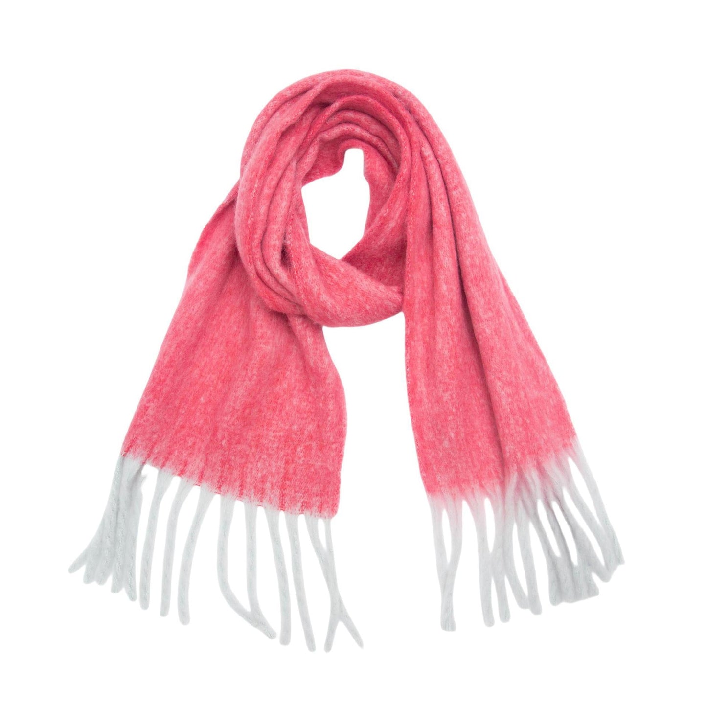 Women's Clip Flower Circle Yarn Tassel Wrap