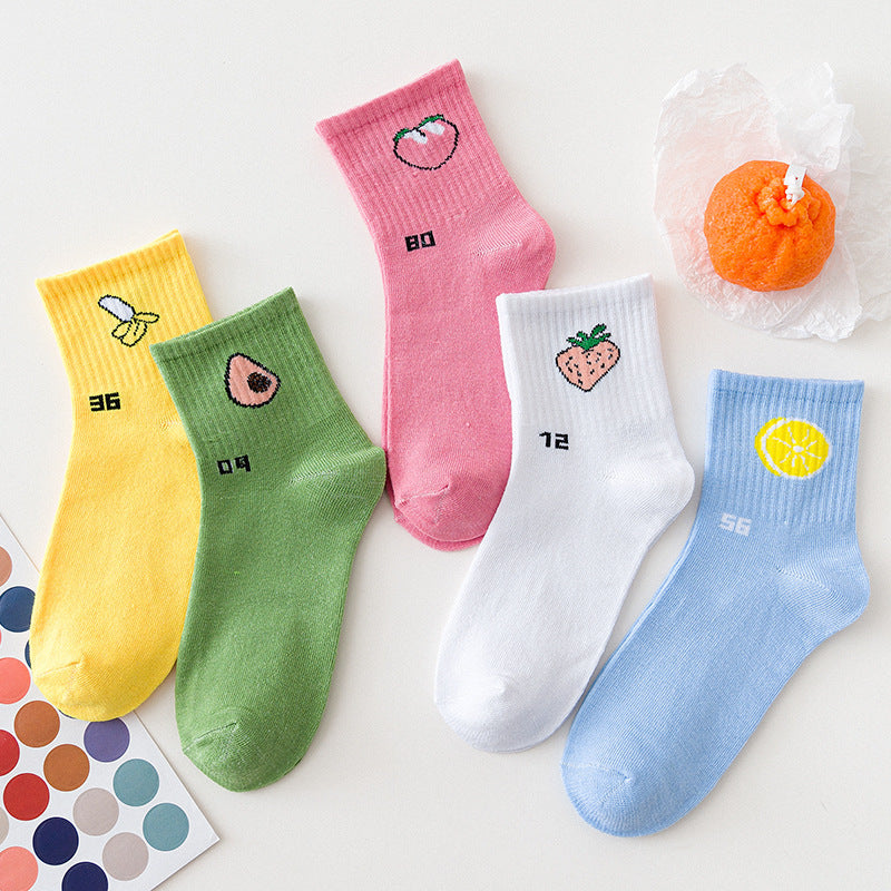 Cute Fruit Pattern Over-the-Knee Socks for Women