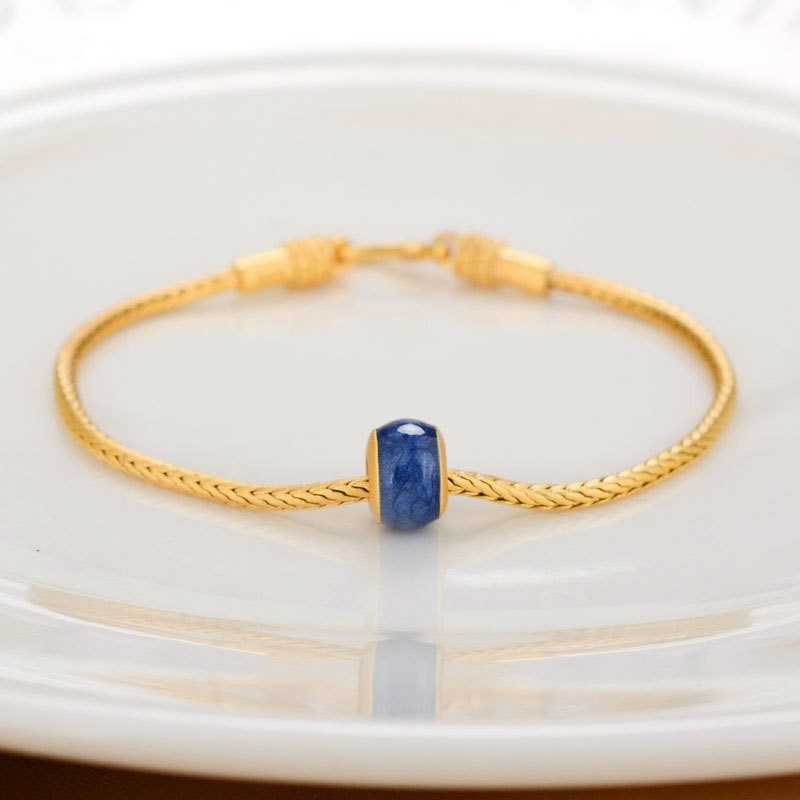 Alluvial Gold & Pure Copper Lucky Beads Bracelet