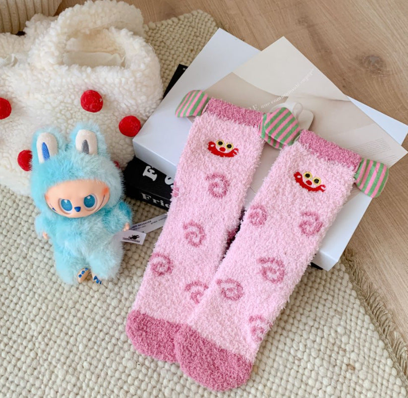 Women's Coral Fleece Winter Thermal Sleep Socks