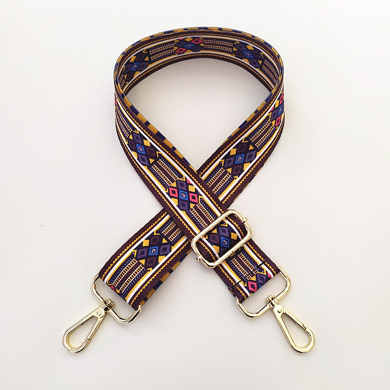 Colorful Wide Shoulder Strap & Purse Chain Accessory