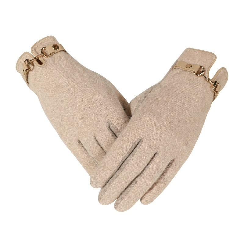 Warm Windproof Fleece Thick Touch Screen Winter Gloves