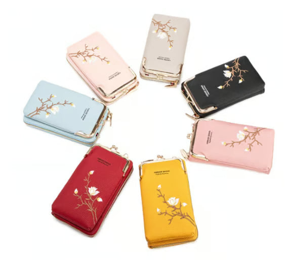 Women Sling Crossbody Wallet collection in various colors, showcasing stylish and compact designs for modern women.